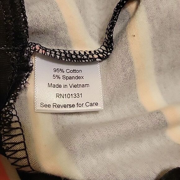 Black Halter top, black striped mini skirt & black & white midi BUNDLE - Picture 8 of 12